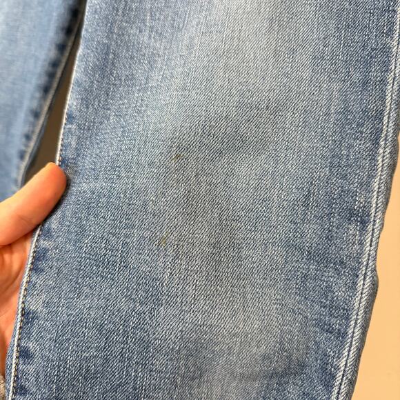 CQY Women's Friend Jeans Moment Blue Denim Mom Jean Straight Crop 28 - Picture 6 of 10